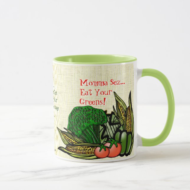Eat Your Greens! (Personalized Mug) Mug (Right)