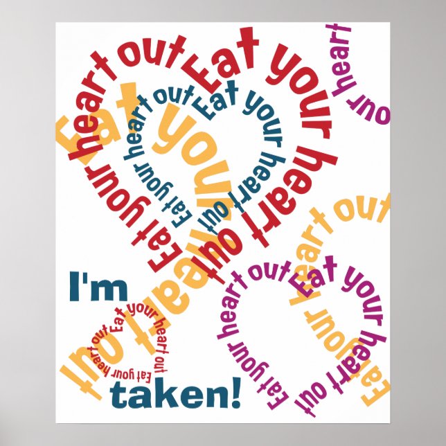 EAT YOUR HEART OUT poster (Front)