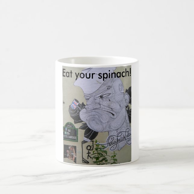 Eat your spinach Popeye (coffee) mug (Center)