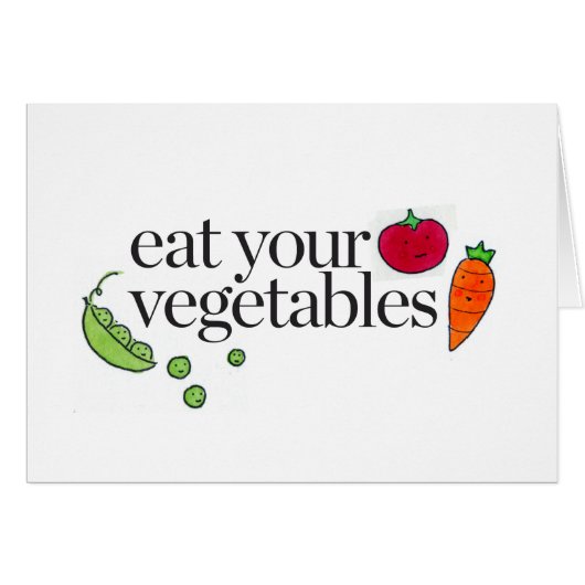 Eat Your Vegetables Cards (Front Horizontal)