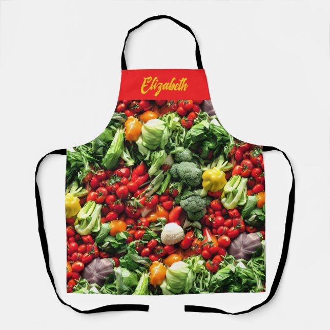 "Eat Your Vegetables!" Chef's Apron (Front)