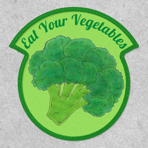 Eat Your Vegetables Green Broccoli Bunch Veggie Patch