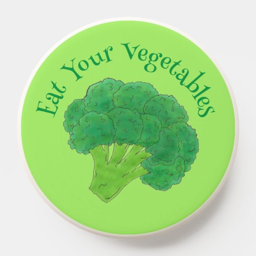 Eat Your Vegetables Green Broccoli Bunch Veggie PopSocket