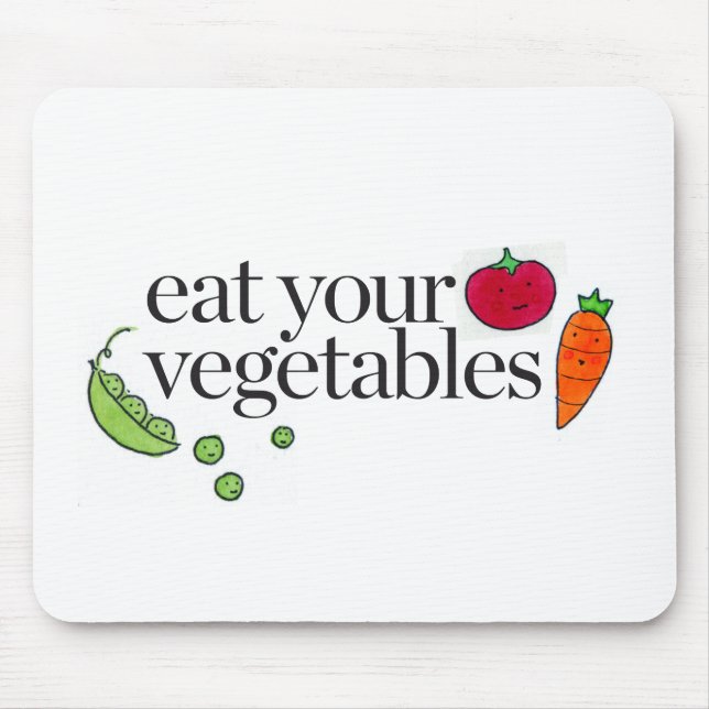 Eat Your Vegetables Mouse Pad (Front)