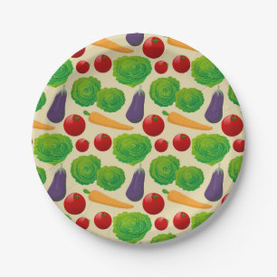 Eat Your Vegetables Paper Plates