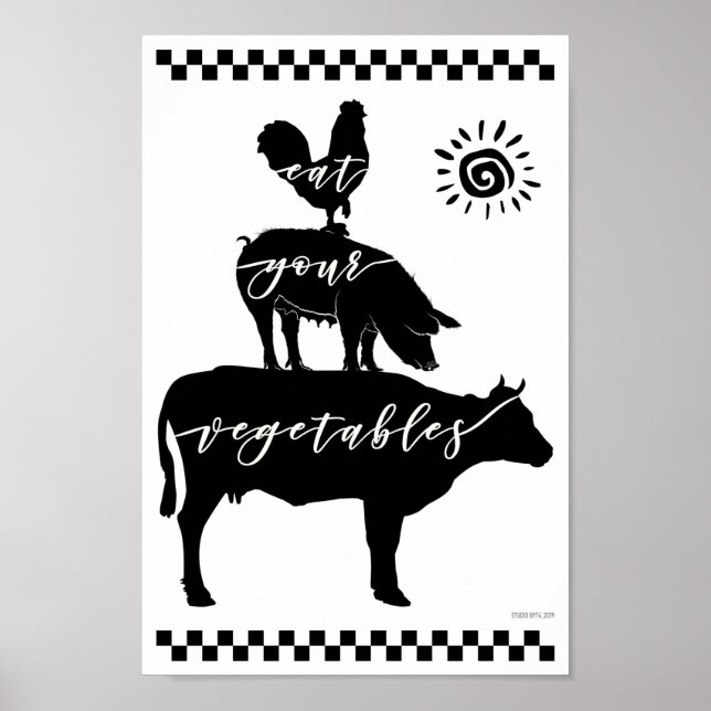 EAT YOUR VEGETABLES! POSTER (Front)