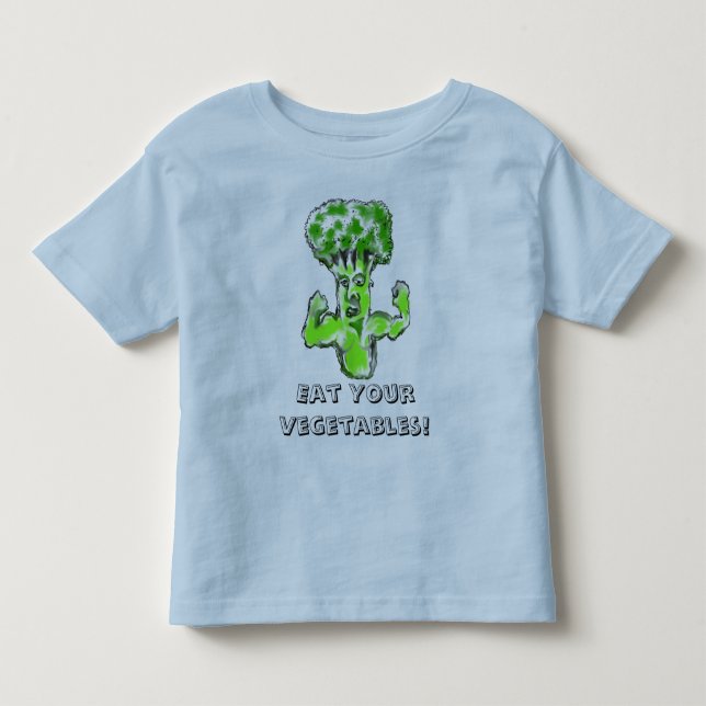 Eat Your Vegetables! super Broccoli t-shirt (Front)