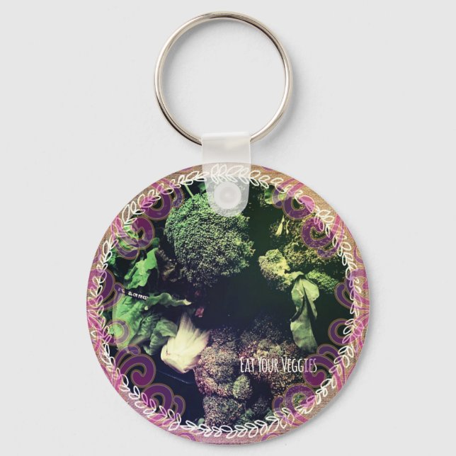 Eat Your Veggies Keychain (Front)