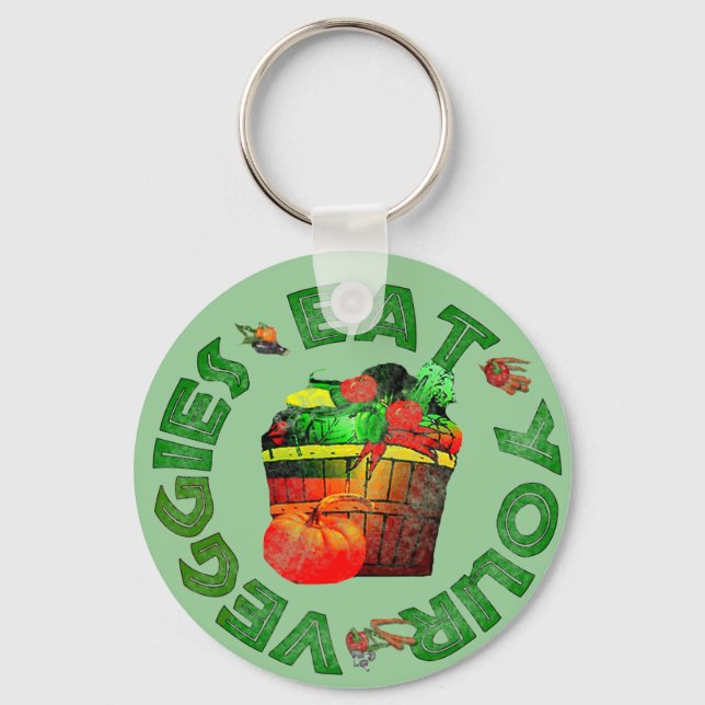 Eat Your Veggies Keychain (Front)