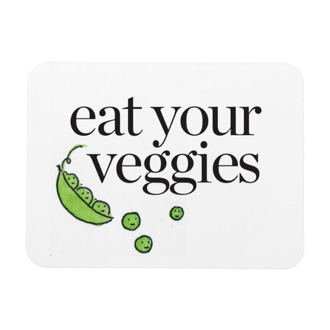 Eat Your Veggies Magnet (Horizontal)