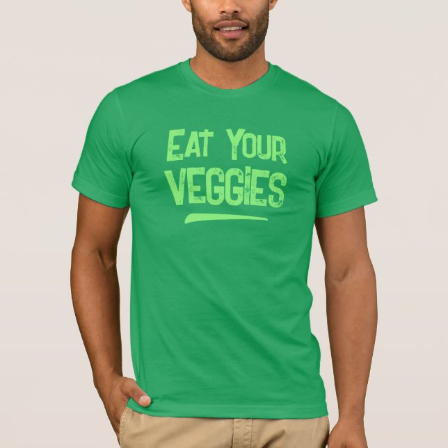 Eat Your Veggies Men's T-Shirt (Front)