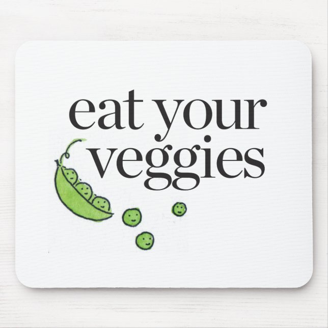 Eat Your Veggies Mouse Pad (Front)