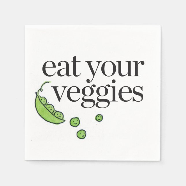 Eat Your Veggies Napkins (Front)