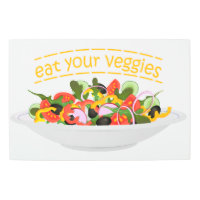 Eat Your Veggies Quote fresh salad mix bowl