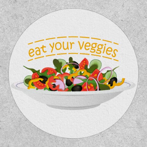 Eat Your Veggies Quote fresh salad mix bowl Patch