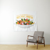Eat Your Veggies Quote fresh salad mix bowl