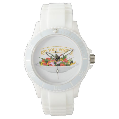 Eat Your Veggies Quote fresh salad mix bowl Watch