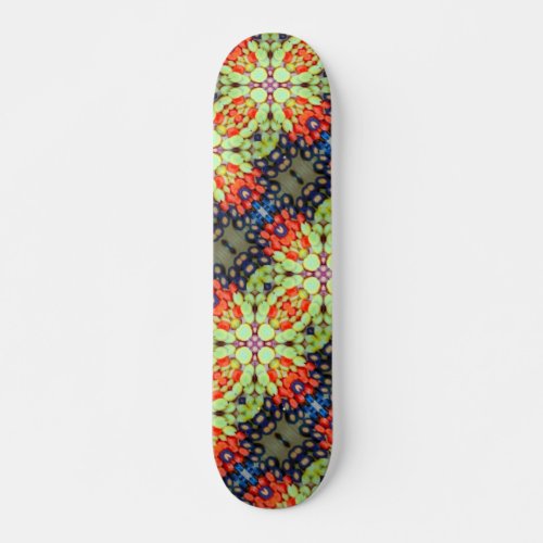 Eat Your Veggies Rainbow Colored Carrot Slices Skateboard