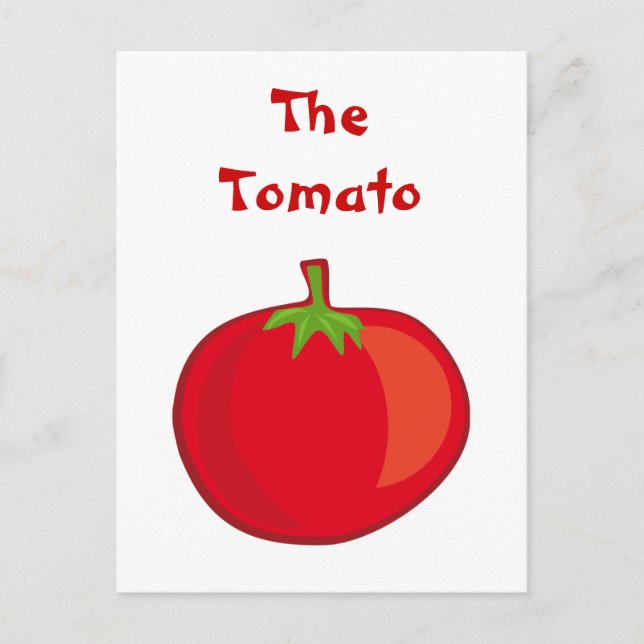 Eat Your Veggies The Tomato Postcard (Front)