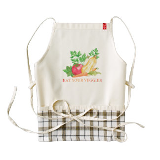 Eat Your Veggies Zazzle HEART Apron