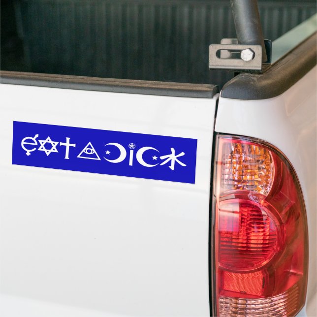EatADick Bumper Sticker (On Truck)