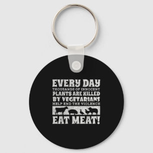 Eating Animals Is Weird Shirt World Vegan Day Plan Keychain