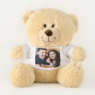 Eating Bacon Photo Customize Personalize Teddy Bear