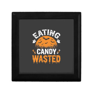 Eating Candy Wasted Halloween Design_1 Gift Box