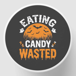 Eating Candy Wasted Halloween Design_1 Mini Candle Favors
