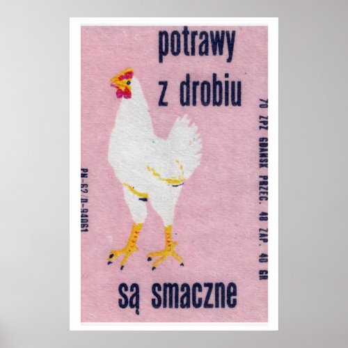 Eating Chicken is Delicious - Matchbox Print