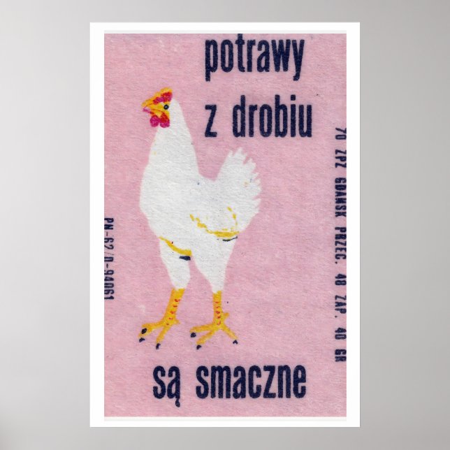 Eating Chicken is Delicious - Matchbox Print (Front)