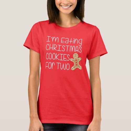 Eating Christmas Cookies For Two T_Shirt