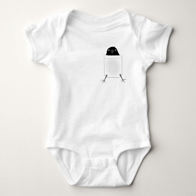 Eating Crow Baby Bodysuit (Front)
