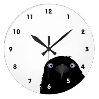 Crow Wall Clocks | Zazzle