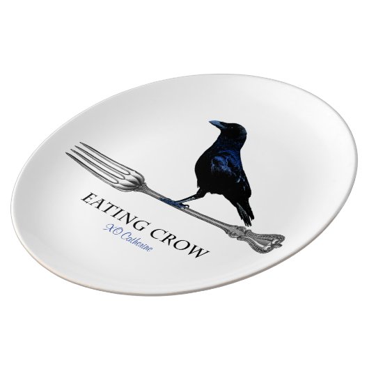 Eating Crow Decorative Plate (Side)