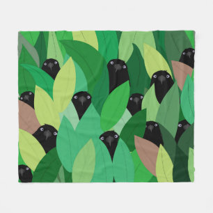 Eating Crow Fleece Blanket