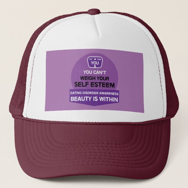 Eating Disorder Support Two-Tone Coffee Mug Trucker Hat (Front)