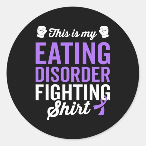 Eating Disorder Warrior Survivor Awareness Get Wel Classic Round Sticker