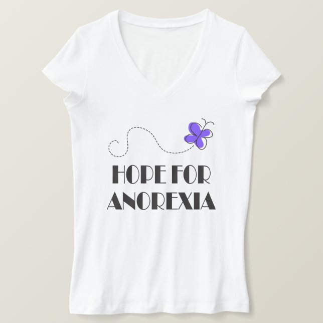 Eating Disorders Anorexia Awareness Walk T-shirt (Design Front)