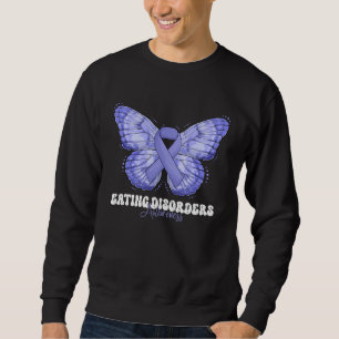 Eating Disorders Awareness Month Periwinkle Ribbon Sweatshirt