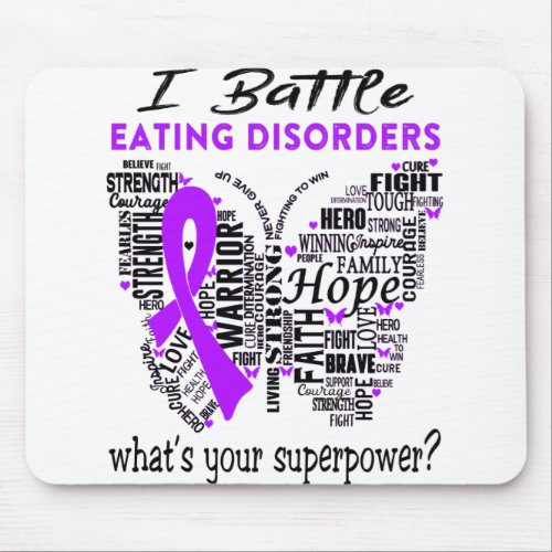 Eating disorders Awareness Month Ribbon Gifts Mouse Pad