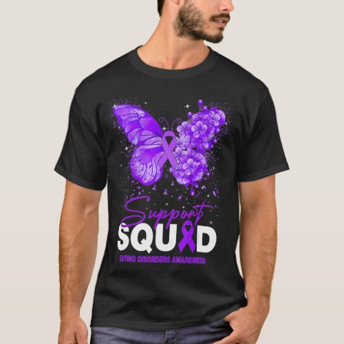 Eating disorders Awareness Support Squad dragon ba T_Shirt