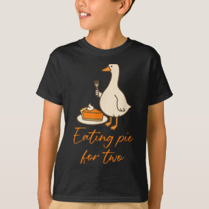 Eating E For Two Thanksgiving Pregnancy Announceme T-Shirt