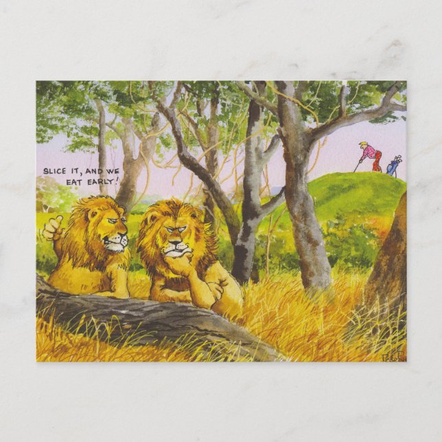 Eating early postcard (Front)