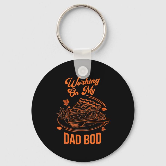 Eating For Two Thanksgiving Couples Pregnancy Anno Keychain (Front)