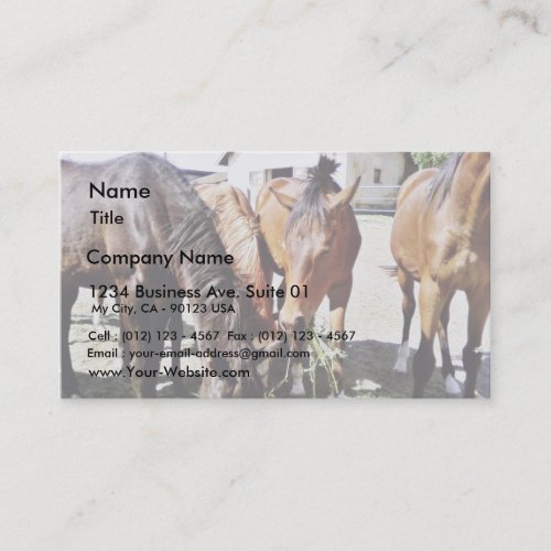 Eating Horses Business Card