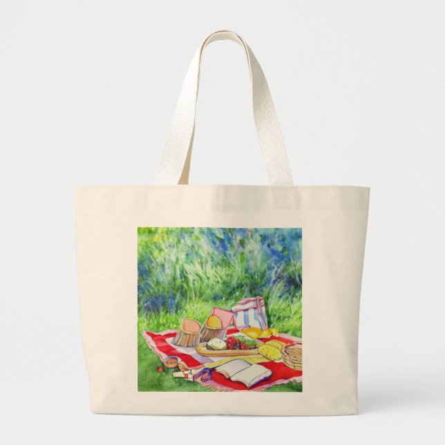 Eating Outside Tote Bag (Front)