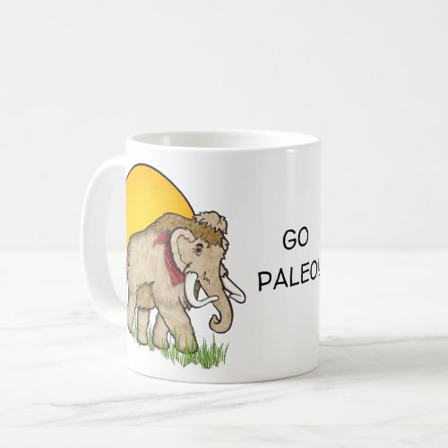 Eating Paleo with a Woolly Mammoth Coffee Mug