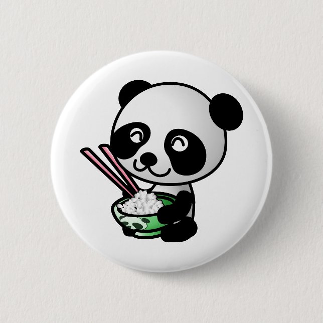 Eating Panda Button (Front)