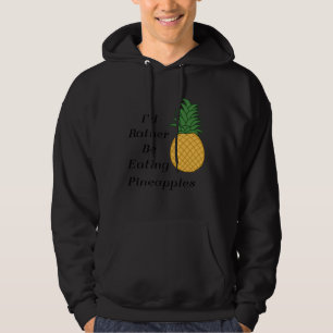 Eating Pineapples Cute Fruit Tropical Fruits Hoodie